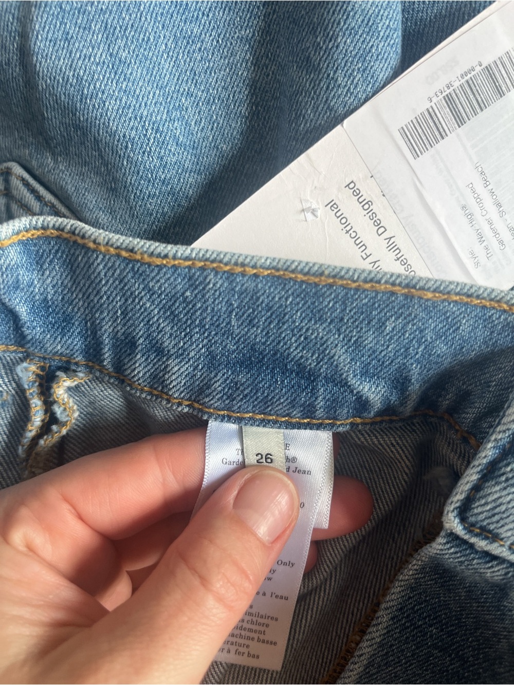 Everlane Gardener Barrel Leg Light Blue Women’s Jeans Size 26 NWT - Picture 4 of 9